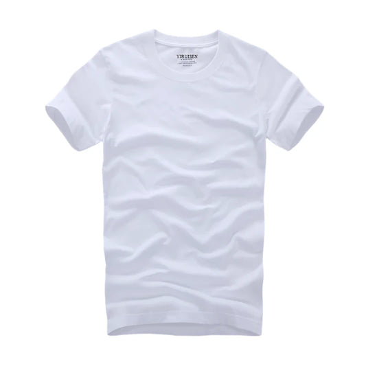 Men T-Shirt Solid Color